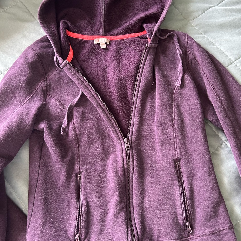 Talbots Deep Purple Fleece Jacket